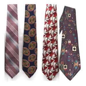 Qiana, Allyn St George, JB Scott Necktie Mixed Lot Men's Vintage 1970's Lot 4